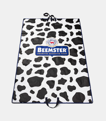 Picknickkleed met koeienprint
